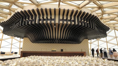This room is designed to mimic the stern of a Viking ship. Chris Whiteoak / The National