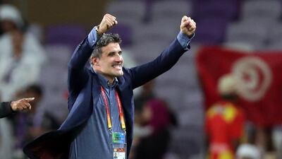 Al Ain manager Zoran Mamic celebrates his side's victory over Esperance de Tunis in the Club World Cup in 2018. Reuters