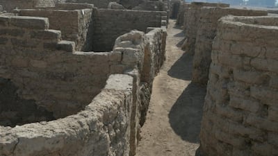 A new archaeological discovery is seen in Luxor, Egypt, in this undated handout photo. Zahi Hawass Center for Egyptology and High Council of Antiquities Joint Mission/Handout via REUTERS ATTENTION EDITORS - THIS IMAGE WAS PROVIDED BY A THIRD PARTY. MANDATORY CREDIT. NO RESALES. NO ARCHIVES