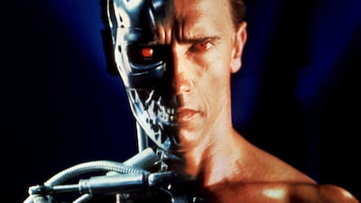 Arnold Schwarzenegger in the 1991 film 'Terminator 2: Judgment Day'. The future will belong to those who learn to combine the strengths of humans and machines. Everett Collection