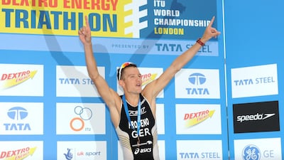 Former Olympic champion Jan Frodeno has raised more than €200,000 by completing a triathlon in lockdown. PS