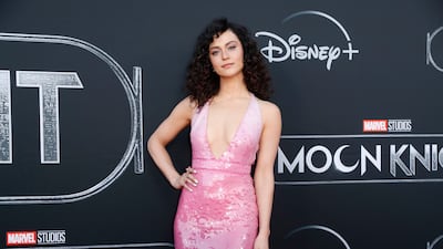 May Calamawy at the premiere of 'Moon Knight' in Los Angeles. EPA