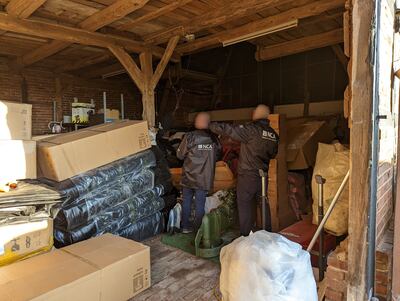 Small boat and equipment storage locations were searched by German police and the National Crime Agency in July 2022. PA