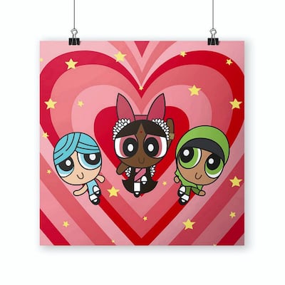 A poster by Not Sari reimagines the Powerpuff Girls