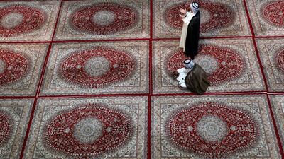 A man prays during the month of Ramadan at Al Qasim Mosque in Hilla, Iraq. Reuters