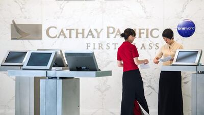 1st: Cathay Pacific. Philippe Lopez / AFP