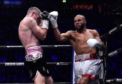 Chris Eubank Jr, right, was impressive as he prevailed in his rematch with Liam Smith. PA
