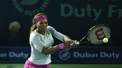 Serena Williams will be out to win her first Dubai Duty Free Tennis Championship title next month. Courtesy: Dubai Duty Free Tennis Championship