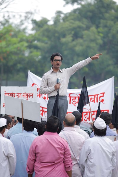 Nawazuddin Siddiqui's portrayal of Balasaheb Thackeray of right-wing party Shiv Sena in ‘Thackeray’ was critically acclaimed. Courtesy Viacom18