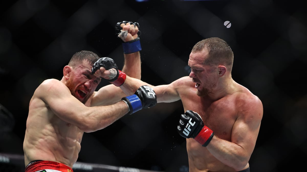 Petr Yan and Merab Dvalishvili after UFC 333