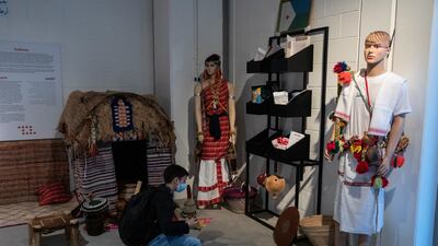 Visitors at the Djibouti Pavilion, Expo 2020 Dubai. Steve Holland/Expo 2020 Dubai