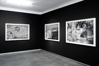 A view of the En Tunisie exhibition at Semla Feriani gallery in Tunisia's Sidi Bou Said. Courtesy Selma Feriani Gallery / Pol Guillard