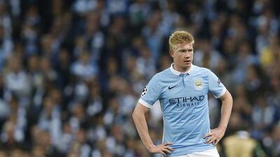 Manchester City's Kevin de Bruyne shown during Manchester City's Champions League match against Juventus on Wednesday night. Carl Recine / Action Images / Reuters / September 15, 2015