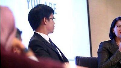 Natalie Brown of Select Training and Management Consultancy, shares her strategies at a Tamakkan Inspire seminar. Delores Johnson / The National