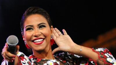 Egyptian singer Sherine. AFP Photo