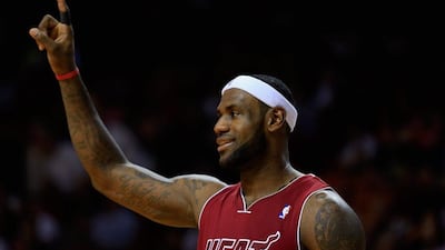 LeBron James had 24 points for Miami on Wednesday night. Chris Trotman / Getty Images / AFP