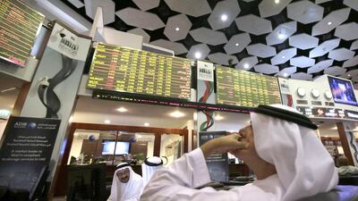 The Dubai Financial Market General Index rose 0.1 per cent at 4,092.30. Ali Haider / EPA
