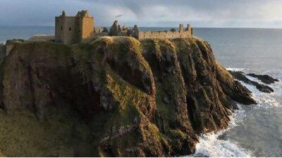 The Dunnottar Castle in Aberdeen.