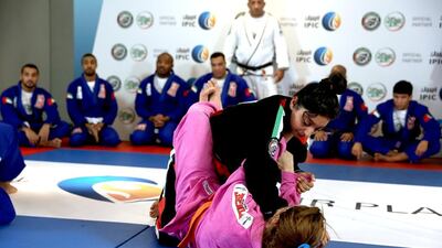 Alyazya Khalfan Al Shyari, 14, will be among the UAE’s 48-member contingent at the American National Kids Jiu-Jitsu Championship. Shahul Hameed / Al Ittihad