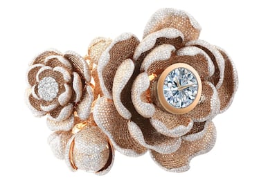 Mudan watch by Coronet, covered in a staggering 15,858 diamonds
