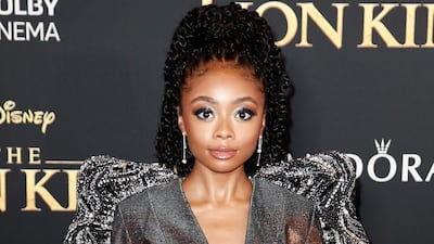 Skai Jackson arrives for the world premiere of Disney's 'The Lion King' at the Dolby Theatre on July 9, 2019. EPA