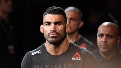Lyman Good walks to the Octagon prior to his welterweight bout against Chance Rencountre during the UFC 244 event at Madison Square Garden in New York City. Photo by Josh Hedges