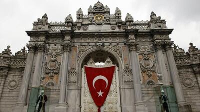 The Ottoman era Dolmabahce Palace was the scene of a standoff between president Erdogan and the central bank governor. Murad Sezer / Reuters