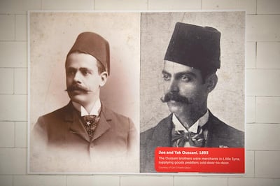 The Oussani brothers, Joe and Yak, were traders in the Middle Eastern community in New York known as Little Syria. AFP