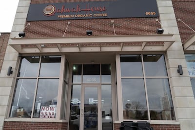 Qawaha house, a popular Yemeni cafe in Dearborn, Michigan. Willy Lowry / The National