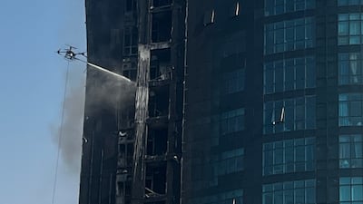 Fire Al Barsha. The National