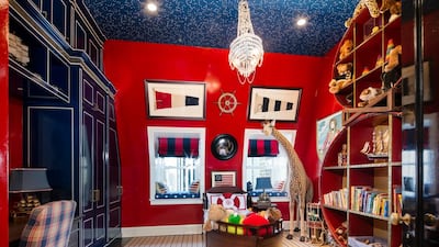 A room seemingly dedicated to the Tommy Hilfiger colours! Photo by Evan Joseph