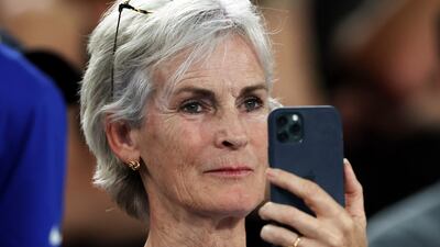 Judy Murray at Melbourne Park on Tuesday. Getty