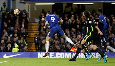 Alvaro Morata scored against Brighton on Tuesday. John Sibley / Action Images via Reuters
