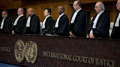 Judges at the International Court of Justice ruled on an Iranian request to order Washington to suspend US sanctions against Tehran. AP.