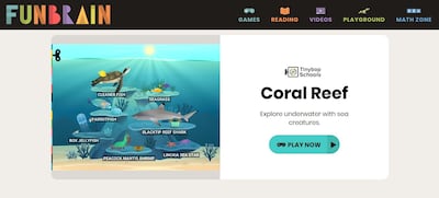 FunBrain offers creative videos and education tools to users who are interested in game-based learning. Courtesy: FunBrain