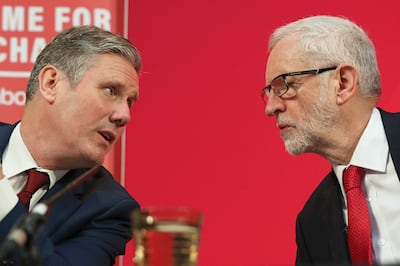 Keir Starmer served in Jeremy Corbyn's shadow cabinet but has since distanced himself from the former Labour leader. PA