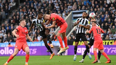 Alexander Isak - 7. Got close to finding a black and white shirt in the penalty area with a cutback in the seventh minute. Forced Steele into a cracking save with a downward header in the 64th minute. Getty Images