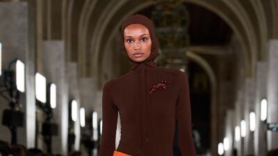 A snug wrap-skirt paired with a fitted bodysuit. Photo: Tory Burch