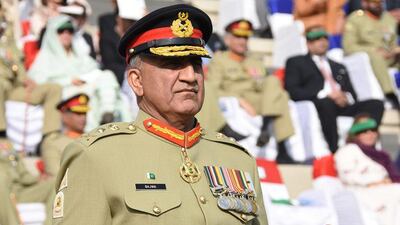 Pakistan's newly-appointed army chief General Qamar Javed Bajwa attends the change of command ceremony in Rawalpindi on Tuesday, November 29, 2016. AFP PHOTO / ISPR