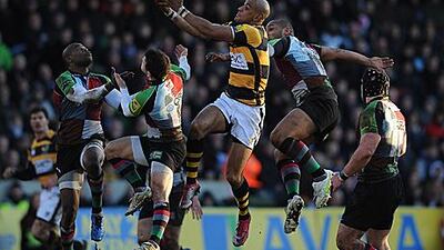 London Wasps and Harlequins will play their LV Cup match at the Emirates Palace hotel on Sunday.