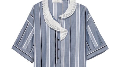 Here, a mixture of elements creates an appearance that’s part contemporary, part Victorian. Price on request, Sandro. Courtesy of Sandro