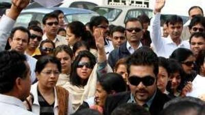 At least 200 parents protested against school fee increases at Dubai Modern High School.