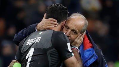 Gian Piero Ventura, right, became only the second manager to fail to lead Italy to a World Cup finals. Luca Bruno / AP Photo