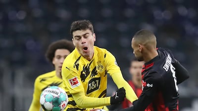 Giovanni Reyna of Borussia Dortmund, a first valuation for the 18-year-old at £27.37m. Getty