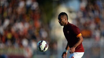 AS Roma's Ashley Cole controls the ball during their Serie A win over Empoli on Saturday. Filippo Monteforte / AFP / September 13, 2014