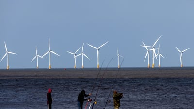 Analysts say airborne drones will increasingly help to cut the estimated $8 billion and rising annual cost of wind farm maintenance. Bloomberg