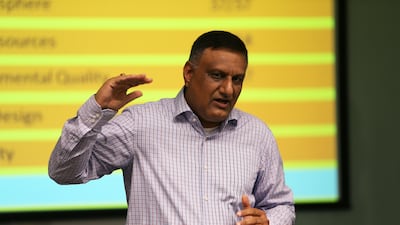 Gundeep Singh, founder and chief executive of The Change Initiative, which sells environmentally friendly goods. Pawan Singh / The National