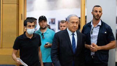 Israeli Prime Minister Benjamin Netanyahu arrives to deliver a statement in the Knesset, the Israeli Parliament, in Jerusalem. Reuters