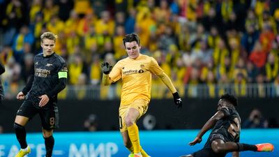 Martin Odegaard 7 - A strong performance on home territory as Odegaard returned to Norway with a positive performance from midfield. He was one of Arsenal’s more creative stars on the night. AP