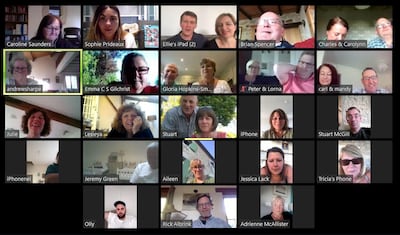 A month at home has meant many more family catch-ups. Sophie Prideaux